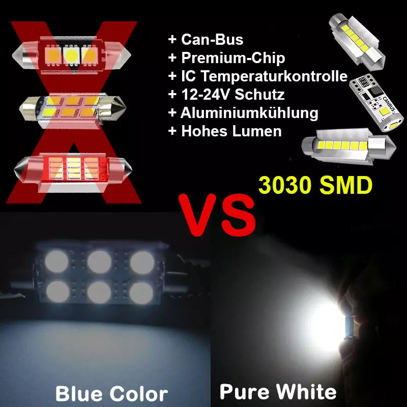 LED Zestaw oświetlenia wnętrza do BMW E38