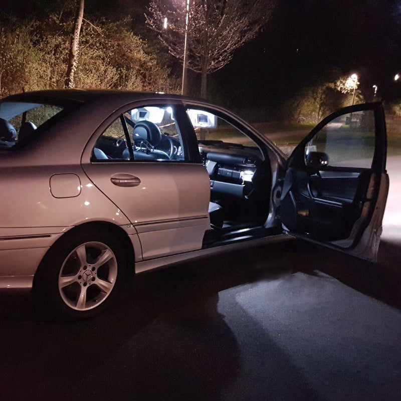 Zestaw LED Oświetlenie Wnętrza Mercedes W203 C Class Canbus