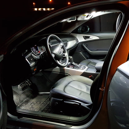 Zestaw LED Oświetlenie Wnętrza Audi A6 C7 Avant Canbus