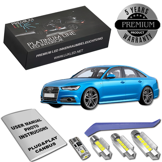 Zestaw LED Oświetlenie Wnętrza Audi A6 C7 Sedan  Canbus