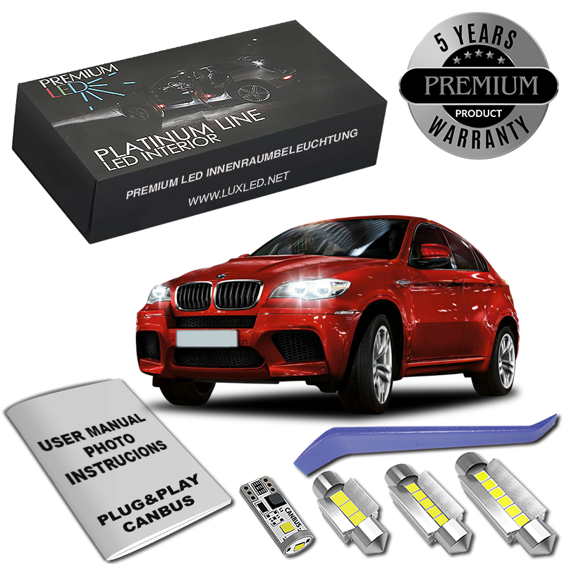 Zestaw LED Oświetlenie Wnętrza BMW X5 E70 Canbus