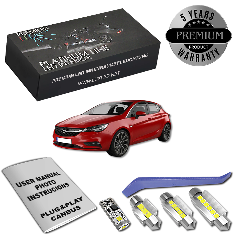 Opel Astra K LED Интериорен Комплект
