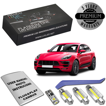 Zestaw LED Oświetlenie Wnętrza Porsche Macan Canbus